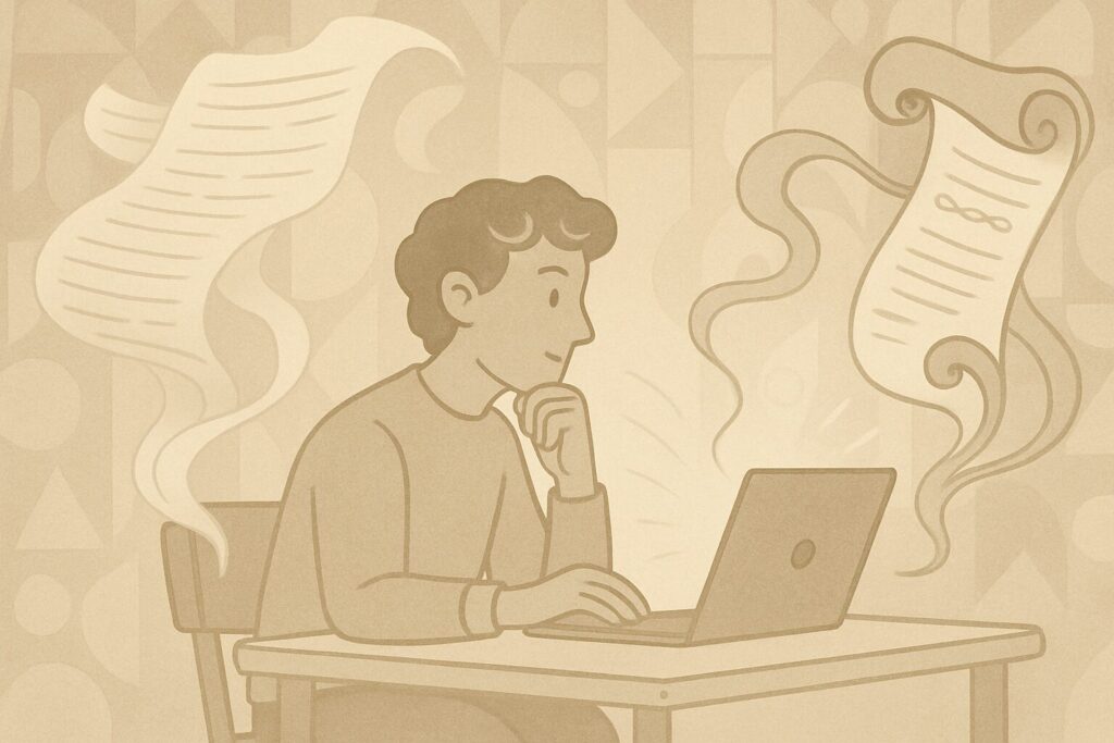 Anthropic社のClaude（OpusとSonnet）との対話を表現した幻想的なイラスト
